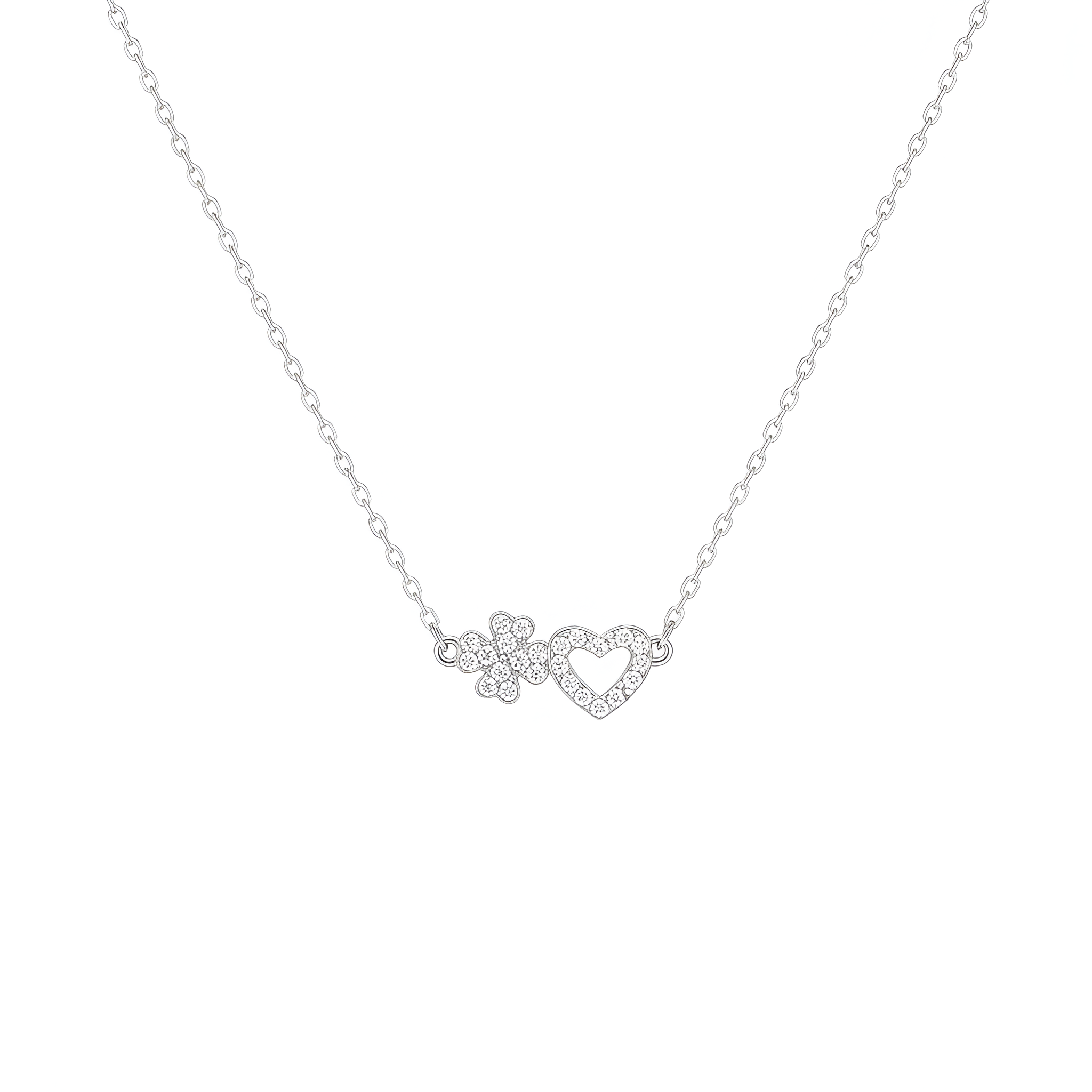 Cadou Fiica Dragă - Colier Floare Inimă